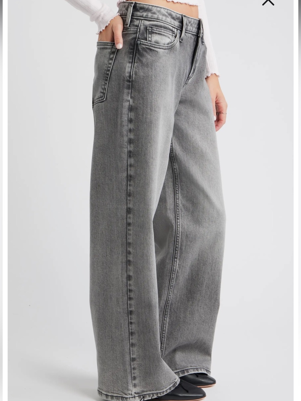 BP Low Rise Baggy Wide Leg Jeans - Picture 3 of 10